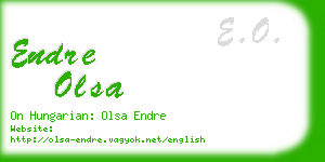 endre olsa business card